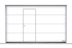 Mitte-Links, mit 10 mm flacher Edelstahlschwelle