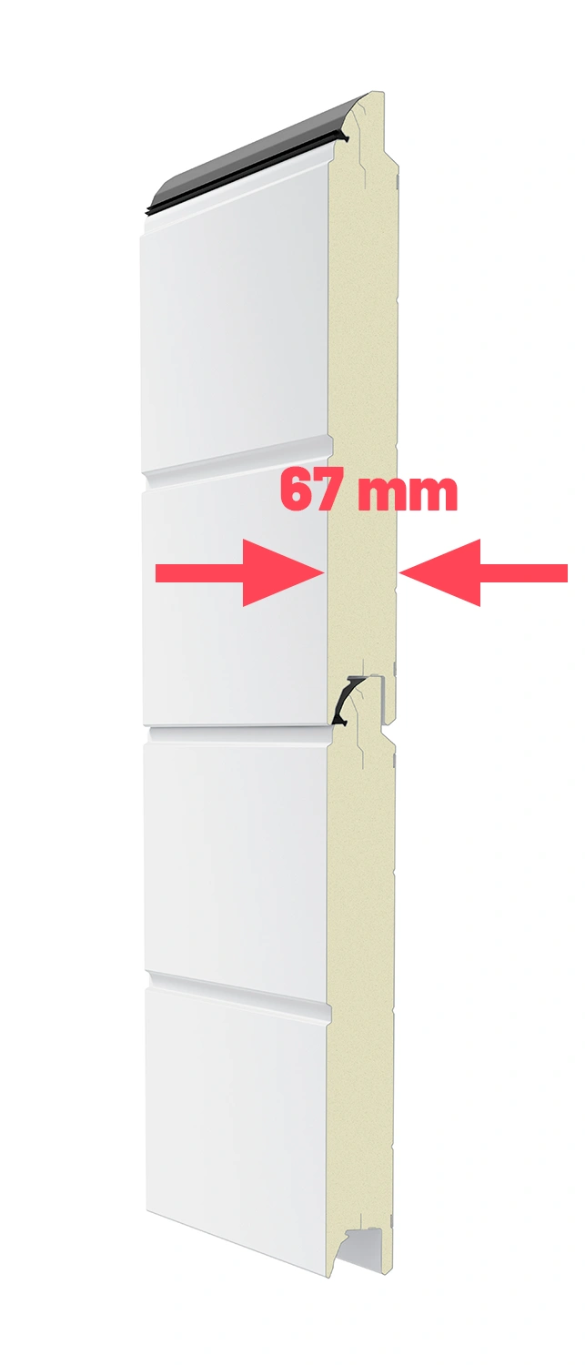 Querschnitt Lamelle Hörmann LPU 67 Thermo 